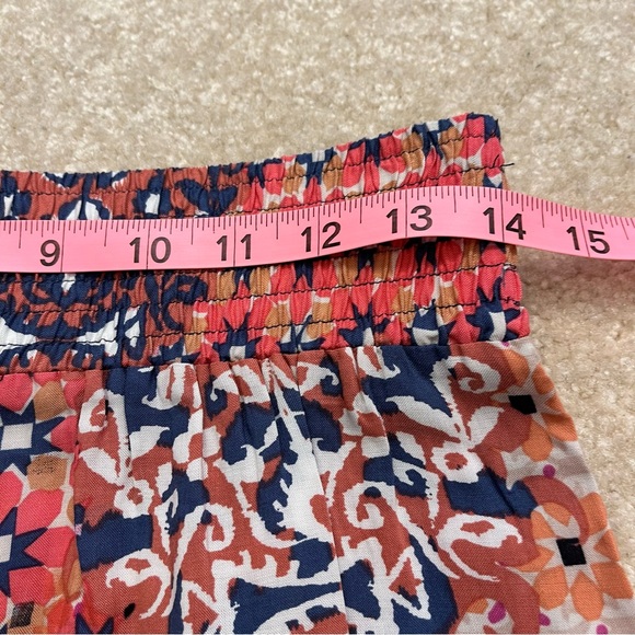 Cabi Skirt Womens Small Pink Floral Isabel Patchwork Ruffled Tiered Boho A-Line - Picture 7 of 9